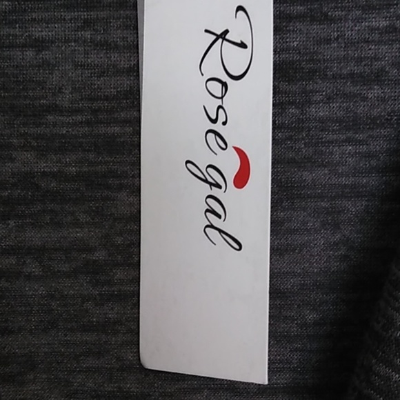 NWT Rosegal black and gray long sleeve top - Picture 3 of 5